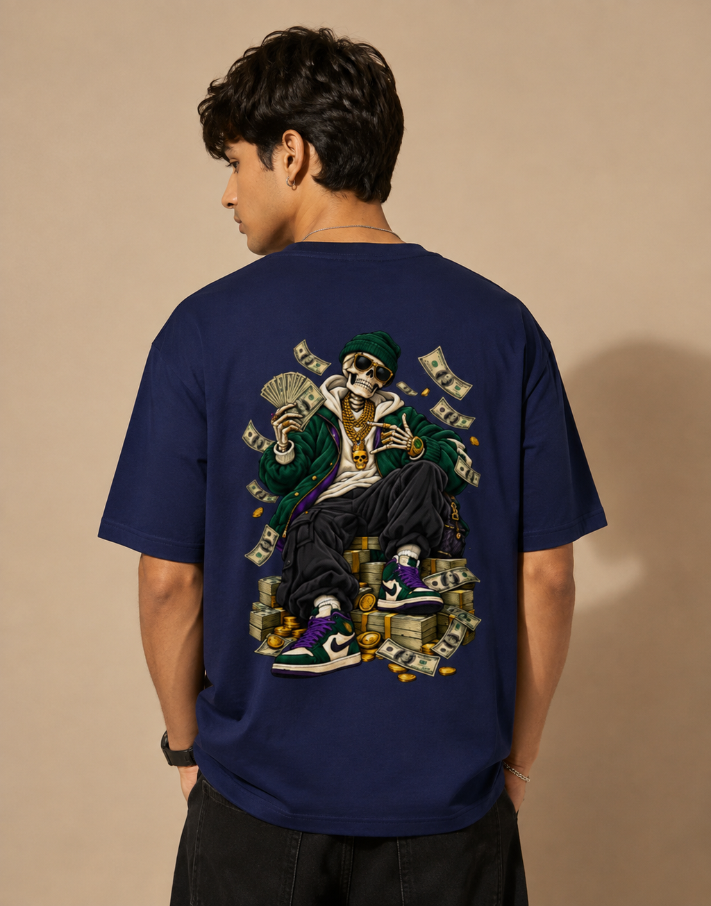 Cash King Skeleton || Unisex Classic Crew T-Shirt