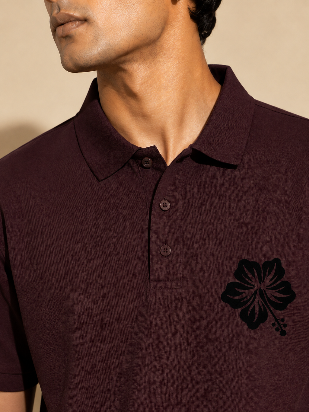 Midnight Bloom Polo T-Shirt