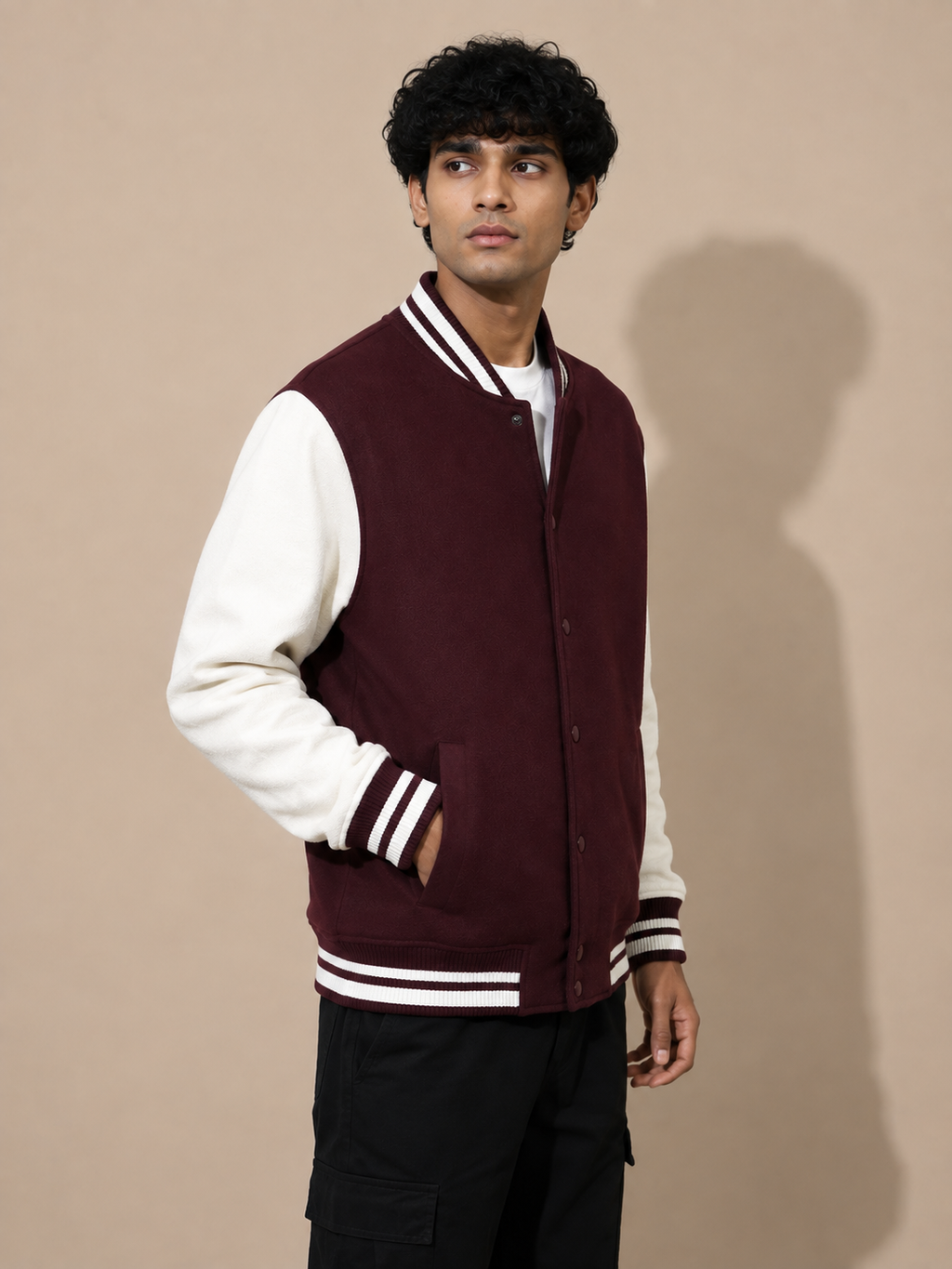 Classic Maroon Varsity Jacket