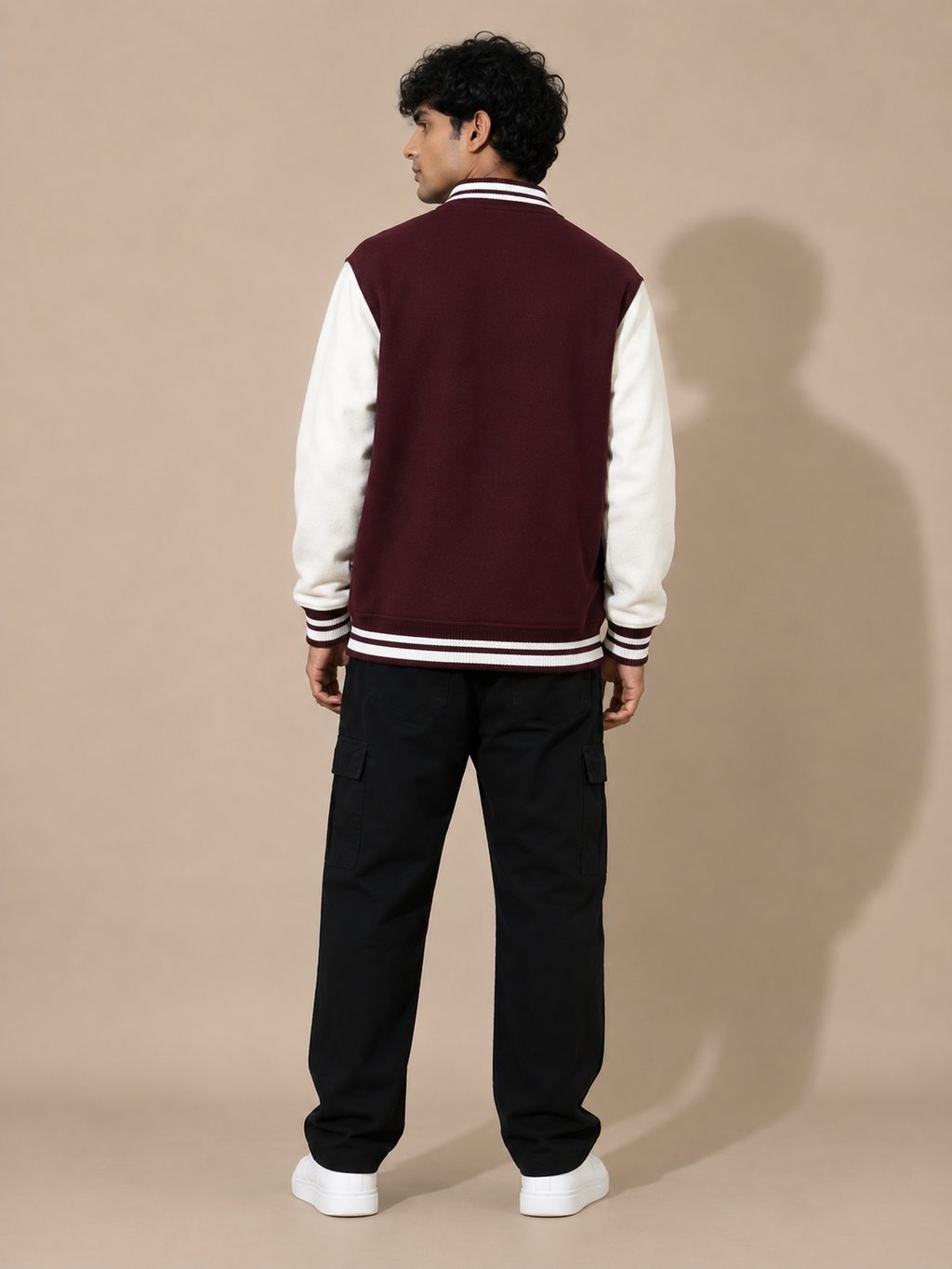 Classic Maroon Varsity Jacket
